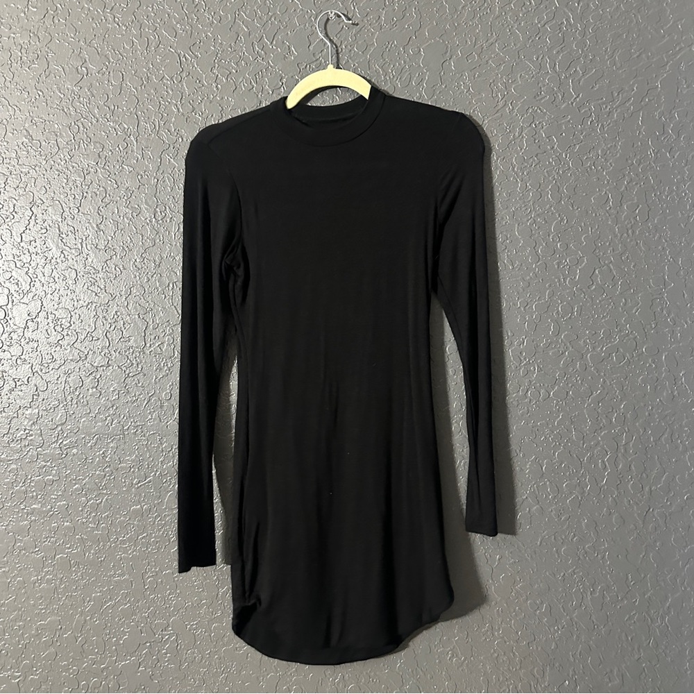 Black long sleeve dress worn once